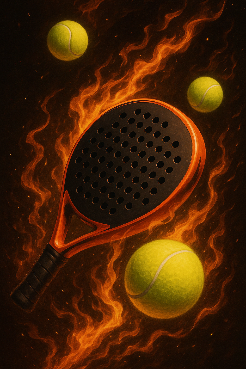 Padel players in action